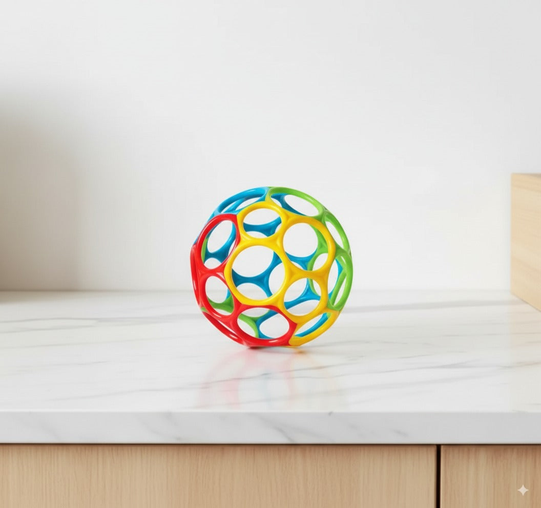Bola de juguete para bebés, deformable y multicolor