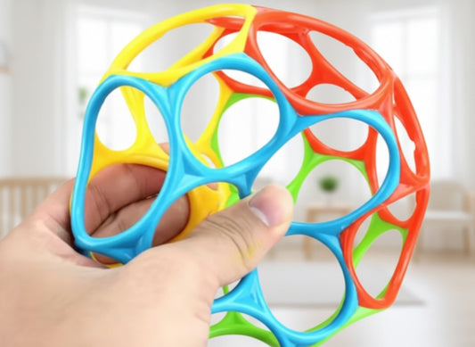 Bola de juguete para bebés, deformable y multicolor