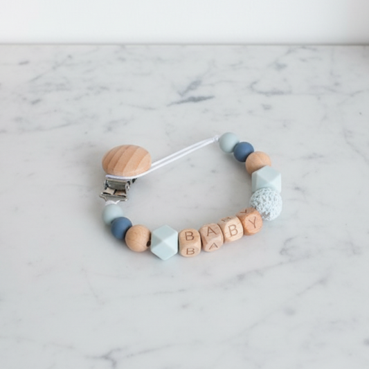 Chupetero con clip para bebé