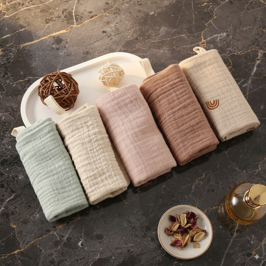 Pack 5 muselinas de algodón absorbentes