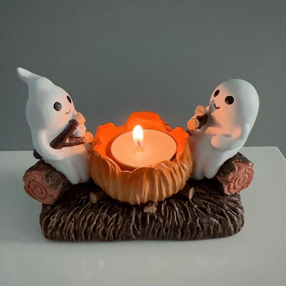Portavelas de fantasmas para Halloween