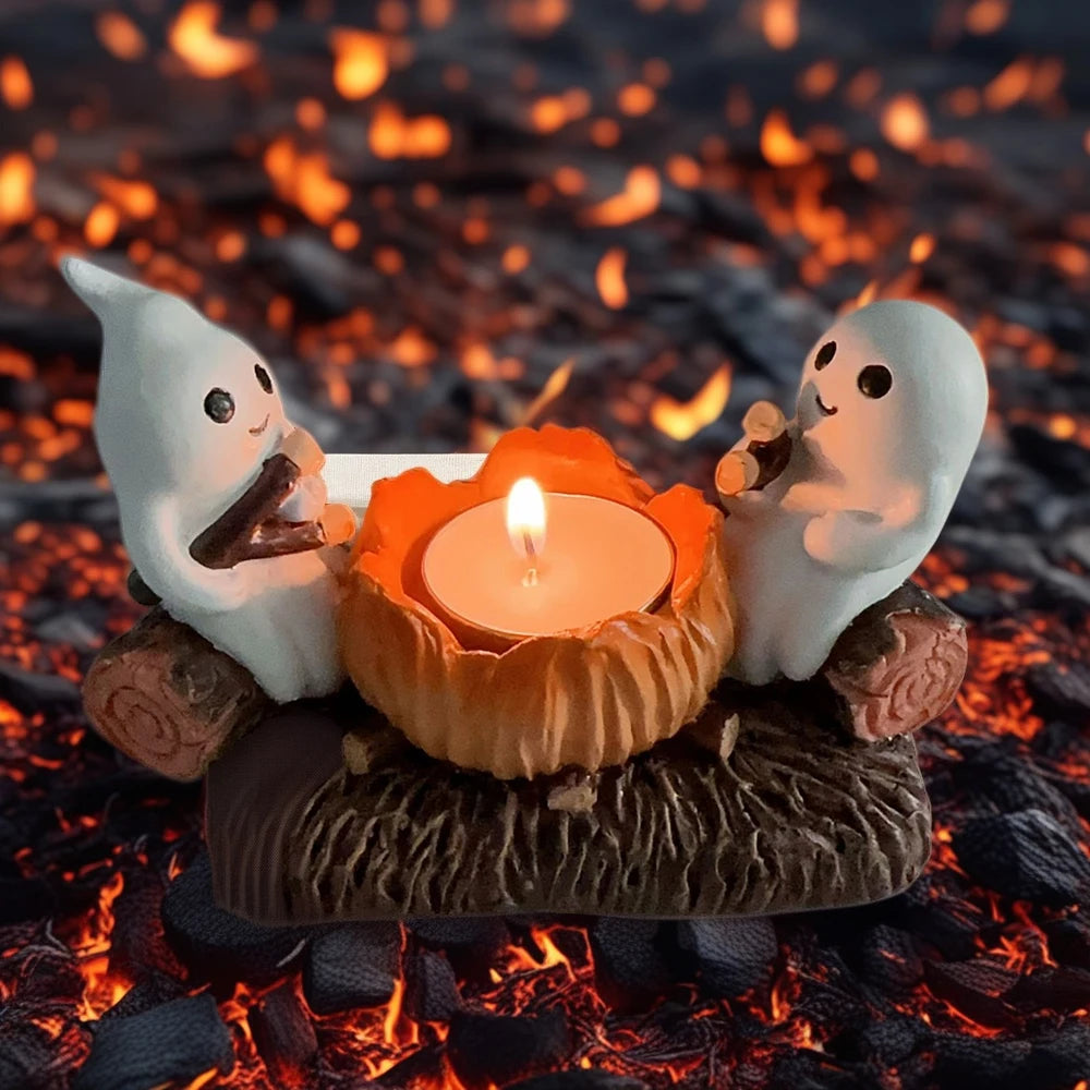Portavelas de fantasmas para Halloween