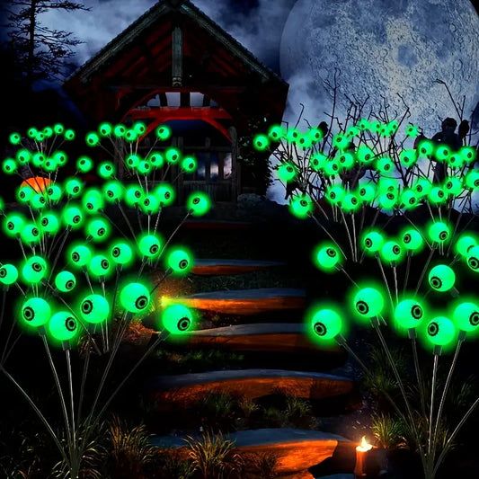 Pack de luces solares con forma de ojo para Halloween