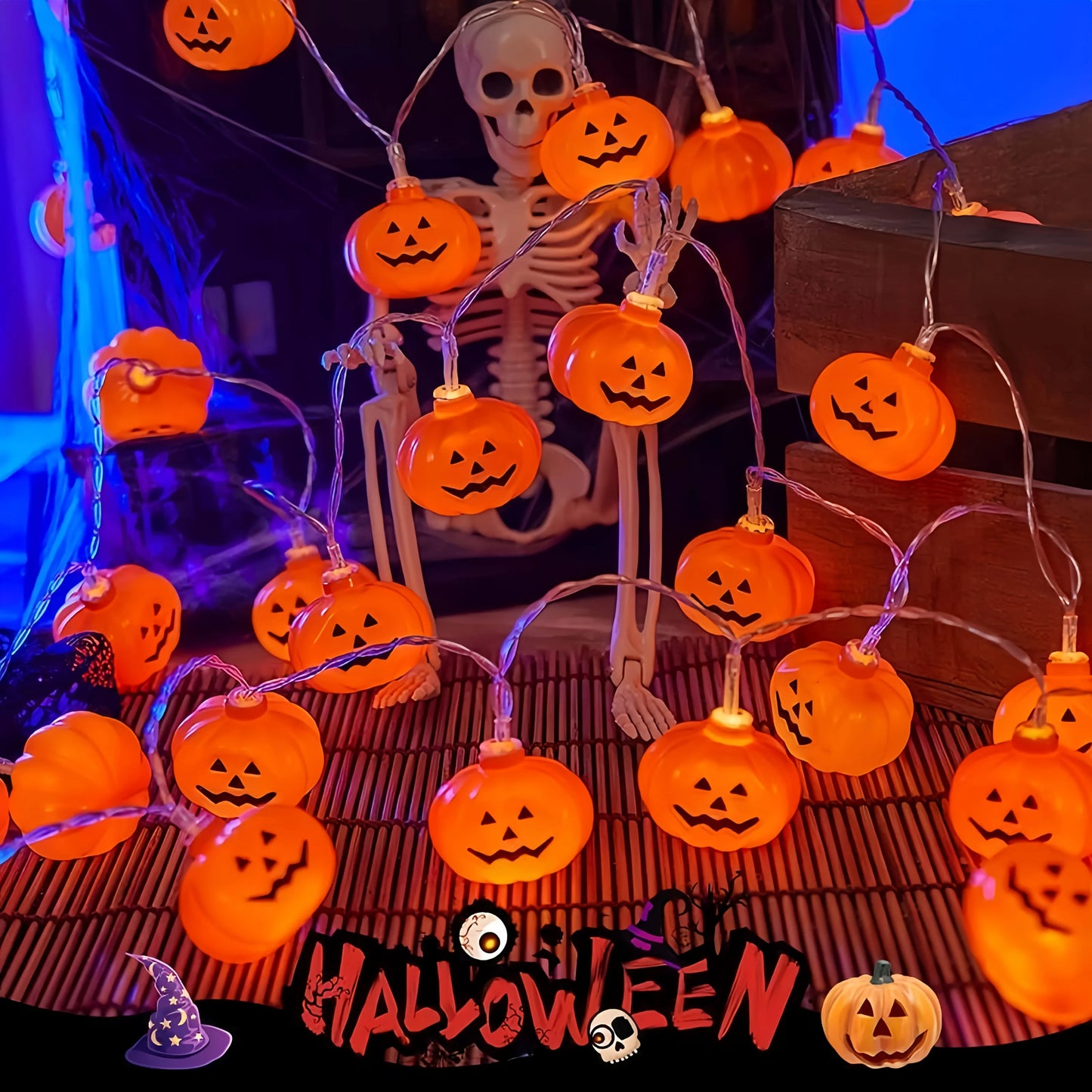 Tira Led de calabazas para Halloween