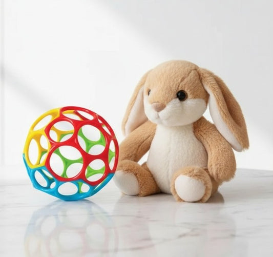Bola de juguete para bebés, deformable y multicolor
