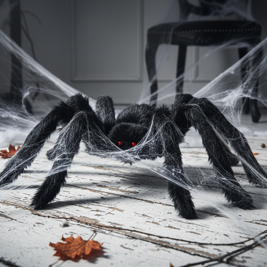Araña gigante 50cm para decoración de Halloween