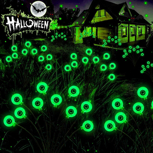 Pack de luces solares con forma de ojo para Halloween